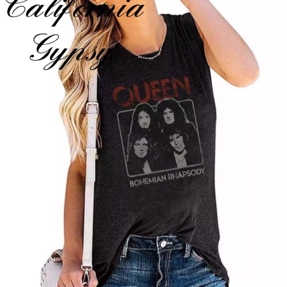JUST IN🎉Queen Retro Vintage Music Band Tank top